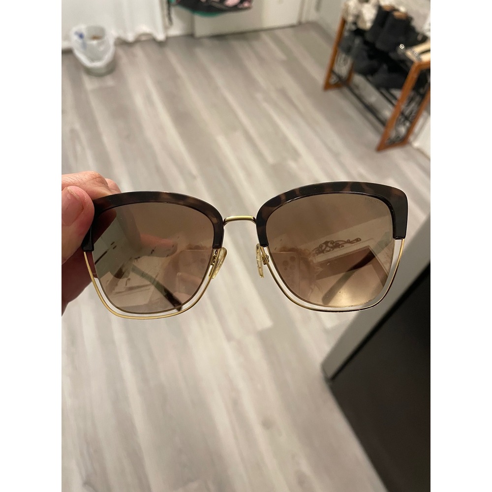 Freyrs Iris 109-1 Sunglasses Tortoise Gold Square Frame Brown Gradient Lens